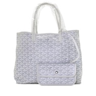 Goyard White Goyardine Canvas and Chevroches Calfskin Saint Louis GM Tote, 2023