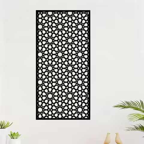 Weatherproof Boho Chic Metal Wall Art, Moroccan Style Decor, Perfect Holiday Gift for Indoor & Outdo