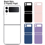 Plain Color Decal Skin for Samsung Galaxy Z Flip 5 4 6 7 3 Back Screen Protector Film Cover Flip5 Pe
