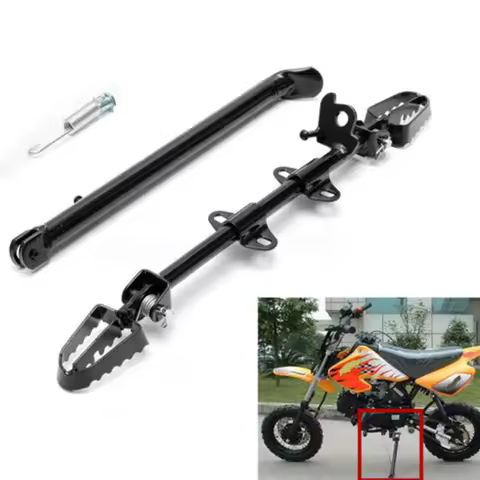 Pit Dirt Bike Rest Side Mount Foot Peg Footpeg Mount Rest Kick Stand for Honda C90 Style Engine 110c