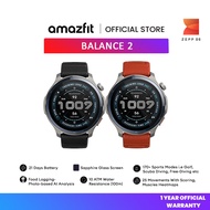Amazfit Balance 2 Smartwatch | 1.5" AMOLED Display | 10 ATM | 170+ sports modes | 25 movements