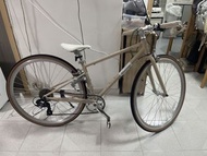 超輕8速杏色 平把公路單車