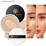 Ready Stock YOUNG VISION Oil Control Waterproof light fine finishing loose powder contour loose powd