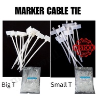 Nylon Tag Cable Tie "Big T" / " Small t " Cable Tie Nylon For Cable Wire Extension Marker Tag