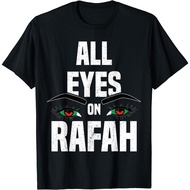 All Eyez On Rafah Distressed Eye Graphic Adult T-Shirt Design T-Shirt3