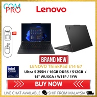 Lenovo ThinkPad E14 G7 / Ultra 5 225U / 16GB RAM / 512GB SSD / 14" WUXGA / W11P / 1YW (New)