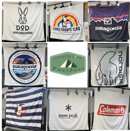 ผ้าแขวน ผนัง Camping Style Coleman/Snow Peak/Chums/DoD/Pantagonia/KODIAK/spingbar ผ้าแต่งเต็นท์ ผ้าปูแคมปิ้ง ผ้าแปะผนัง