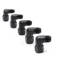 AUTOFAB 90 Degree AN Female To Male Flare Bulkhead Oil Fuel AN4/AN6/AN8/AN10/AN12 Fitting Adapter Al