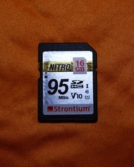 Strontium Nitro SD Card 95MB/s 16GB UHS-I SDHC Memory Card (U3), For Photographers, Videographers & 