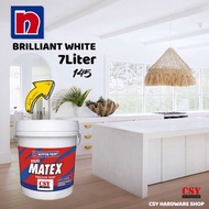 Nippon Paint Super Matex 7Liter MaxiWhite / Brilliant White / white / Black / Cat dinding Rumah