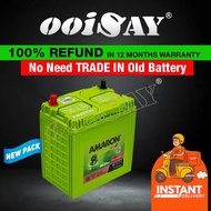 AMARON GO NS40 | NS40ZL | 38B20L 46B20L (MF) - 35AH - Car Battery - PERODUA Myvi, Axia, Alza, Viva
