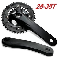 PGGWWY ข้อเหวี่ยงรูสี่เหลี่ยมจานหน้าจักรยานเสือภูเขา170มม.2*10 S ความเร็ว10 64/104BCD 26T 28T 36T 38