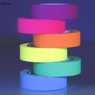 Runsi UV Reactive Tape Blalight Fluorescent Tape Glow in The Dark Neon Gaffer