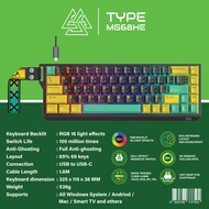 EGA TYPE MG68HE 65% เทคโนโลยี Hall Effect Magnetic Switch 8K Polling Rate (8000Hz)