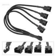 【3C】 PC Fan Splitter 4 Pin PWM Fan Splitter Cable PC Case Fan Header Fan Splitter