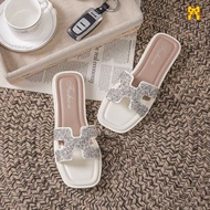 Taylor Women's Bling Sandals Women's Flat Sandals Slop Sandals Flat Sandals Soft Women's Flat Sandal