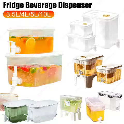 3.5/5/10L High Temperature Resistance Fridge Beverage Dispenser with Spigot Filter Design Juice Disp