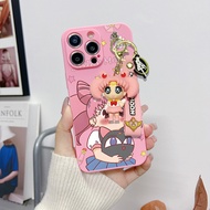 OPPO F19 Pro A94 5G Reno5 F Reno5 Lite F7 F9 F11 F11 Pro F17 Reno5 4G Reno5 5G F5 A73 2020 F17 Pro A93 Reno4 F Cute Kulomi Phone Case With Keychain and Dolll