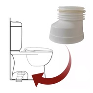 Ready Stock ~ WC Straight Connector 100mm(4”);4” x 1” Offset  Connector & 4” x 2” Offset Connector