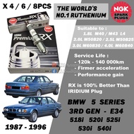 NGK Premium RX Spark Plug - BMW E34 5 Series 518i 520i 525i 530i 540i M40 M43 M50 M60 L4 L6 V8 ( 198