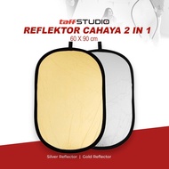 CAHAYA TaffSTUDIO 2-in-1 Foldable Studio Photography Light Reflector 60x90cm - TF21