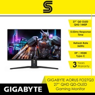 GIGABYTE AORUS FO27Q3 27'' QHD 360Hz OLED Gaming Monitor