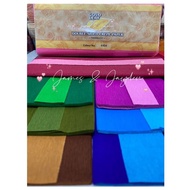 RESTOCK Double Sided Crepe Paper DIY / Kertas Crepe 2 Warna / Kertas Bunga Craft Paper