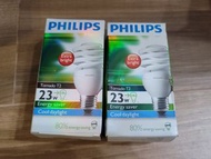 Philips 23W 螺絲頭燈膽 2個