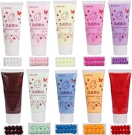 10 Colors (50ml Each) Cream Glue for DIY Crafts, 10 Pcs Decoden Cream DIY Phone Case Kit with 10 Pla