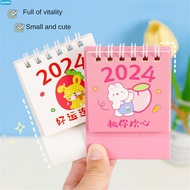 1pc Cartoon Rabbit Shaped Text Puzzle Mini Desk Calendar Simple Desktop Ornament Small And Portable Easy To Turn Pages Desk Calendar Ornament cyn
