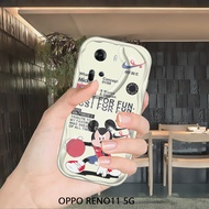 Case For OPPO Reno11 5G Reno11 Pro Reno 11F Soft Silicone Phone Casing Cartoon Basketball Mickey Mouse Wave Edge Back Cover Case Protection Shockproof Cases