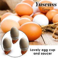 YUSENSS 1/2/4Pcs Egg Cup Holder Boiled Creative Opener Eggs Container