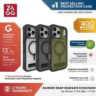 ZAGG Rainer Snap Magsafe Kickstand Case iphone 17 Pro Max / 17 Pro - Magsafe Casing with Camera Butt