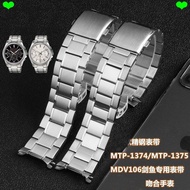 Watch Strap Suitable for Casio Watch Strap MTP-1374/mtp-1375 Bracelet MDV-106 Swordfish Stainless St