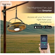 【Ready Stock】Yellow Bee Handle Smart Ceiling Outdoor IP44 Rating Rain Proof with LED Light Remote & 