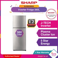 Sharp 2 Door Fridge Inverter 380L SJ3822MSS