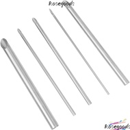 ROSEGOOD Round hole cutter, Silver 5 Size Circle Cutter, Hole Punch Circular Stainless Steel Clay Ho