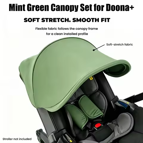 Mint Green Stroller Canopy, Sun Shade & Protection Cover – Compatible with Doona+ Car Seat & Strolle