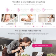 NEW Ezviz BM1 Battery-Powered Baby Monitor Hear and Talk Easy Setup Baby Activity Detection