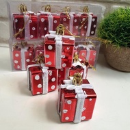 MERAH GANTUNGAN Red Christmas Gift Decorations Hanger Shape Christmas Tree Gift Decorations Limited Edition