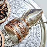 Handmade Hand-Engraved Copper Cezve Collectible Turkish Coffee Pot Handmade for Collectors