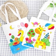 [BS] DIY Coloring Canvas Bag Painting Canvas Bag DIY Coloring Bag/
