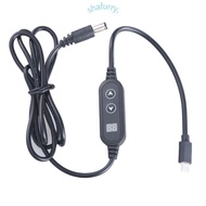SHFY Type C to 5 5x2 5mm Voltages Regulation Cable Adjust Voltages 5V-9V-12V-15V-20V