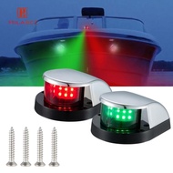 HILABEE 2 Pieces Boat Navigation Light Bass Red Green Light Boat Anchor Light