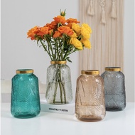 [Sale] Gold Loop European Maple Leaf Vase Home Decoration Flower Vase