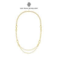 [New Italgold] Lee Hwa Jewellery 916 Gold Interlaced Necklace