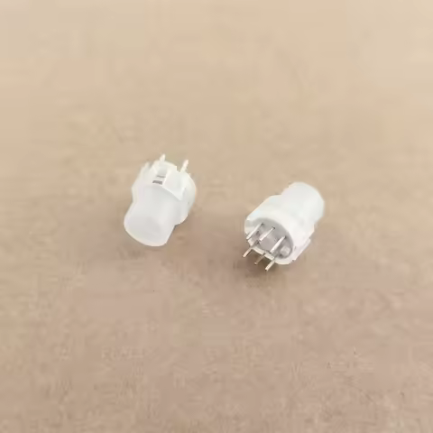 Original New 100% KS01-BL with LED light 6pin button switch reset button white light diameter 9mm