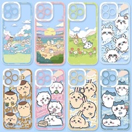 Anime Chiikawa Phone Case For OPPO A60 A5 A3 Pro A3S A5S A12 A12E F11 F9 F5 F7  Transparent TPU Cart