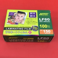 Astar 60mmx90mm Laminating Film / Plastik Laminate / Laminate Film / 100pcs