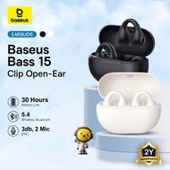 Baseus Bass 15 Clip Open-Ear TWS Earbuds Wireless Earphone Bluetooth 5.4 Headphone ENC 30Hrs 4.6g VB